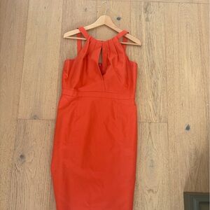 J. Crew Strapless Orange Dress